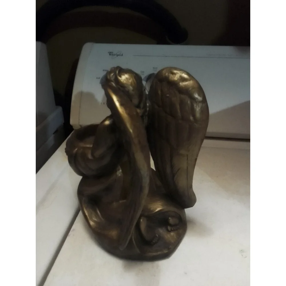 VTG Cherub / Angel T Light Candle Holder 8